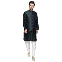 Uri and MacKenzie Men's Silk Blend Kurta Pajama with Designer Ethnic Nehru Jacket/Modi Jacket…