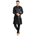 Uri and MacKenzie Men's Silk Blend Kurta Pajama with Designer Ethnic Nehru Jacket/Modi Jacket