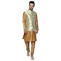 Uri and MacKenzie Men's Silk Blend Kurta Pajama with Designer Ethnic Nehru Jacket/Modi Jacket…