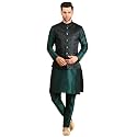Uri and MacKenzie Men's Silk Blend Kurta Pajama with Designer Ethnic Nehru Jacket/Modi Jacket