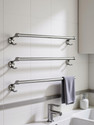 URIM Stainless Steel & Aluminum Towel Holder Set 24 inch 3 Bar Towel Rod (Stainless Steel, Aluminium Pack of 3)
