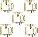 URIM Zinc Door Handle (Brown Pack of 12)