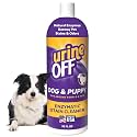 urineOFF Puppy &amp; Dog Pet Stain Remover | Freshly Scented Carpet Cleaner | Bio Enzymatic Stain &amp; Urine Odor Eliminator | Pet Safe Cleaner | 32 oz.