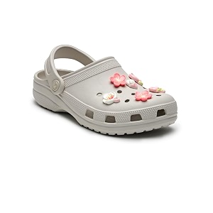 URJO Womens W-Flower-Charms Clog