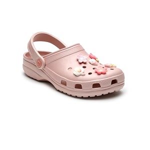 URJO Womens W-Flower-Charms Clog