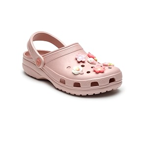 URJO Womens W-Flower-Charms Clog