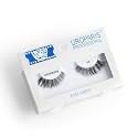 Uroparis 66 Eyelashes for Women — Tapered Handmade Eye Lashes | Lightweight False Lashes with Premium Virgin Hair | Invisible Band | For Glam Look &amp; Enhance Beauty (Black) - 1 Pair
