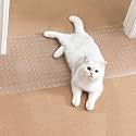 Uross Carpet Protector for Pets - Cat Carpet Protector for Doorway, Anti Scratch Under Door Cat Scratch Protector Mat, Easy to Cut Plastic Scratch Stopper Guard Carpet 3.6FT*2PCS