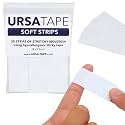 URSA Tape Soft Strips, Moleskin Fabric Tape - Pack of 30 (White)