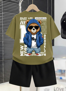 URVCREATION Boys Casual T-shirt Shorts