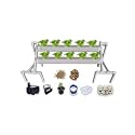 10-Planter Hydroponics Kit for Bountiful Indoor/Outdoor Gardening