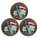 US 250th Anniversary Military Challenge Coin - Commemorative Collectible for Patriotic Celebrations, Gifts, and Historical Memorabilia (Pack of 3)