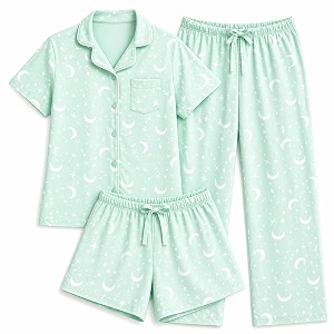US Angels Girls Pajama Set 3 Piece