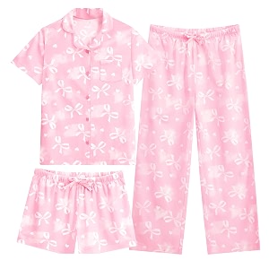 US Angels Girls Pajama Set 3 Piece