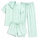 US Angels Girls Pajama Set 3 Piece