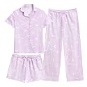 US Angels Girls Pajama Set 3 Piece
