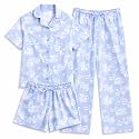 US Angels Girls Pajama Set 3 Piece