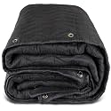 US Cargo Control 96" x 80" Extra Large Sound Dampening Blanket with Grommets, Light Blocking Acoustic Blanket for Wall Hanging and Studios, Machine Washable, 12LBS