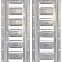 US Cargo Control E Track, Made in USA, 12 Gauge Steel 8 FT Galvanized E-Track Rail (2 Pack) Horizontal ETrack Rails for Trailers, Garages, Cargo Vans, 6,000 Pounds Break Strength Per Slot