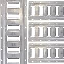 US Cargo Control E Track, Made in USA, 12 Gauge Steel 8 FT Galvanized E-Track Rails (4 Pack), Horizontal ETrack Rails for Trailers, Garages, Cargo Vans - 6,000 LBS Break Strength Per Slot