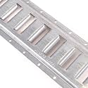 US Cargo Control E Track, Made in USA, 12 Gauge Steel 8 FT Galvanized E Track Rail, Horizontal ETrack Rails for Trailers, Garages, Cargo Vans, 6,000 Pounds Break Strength Per E-Track Slot