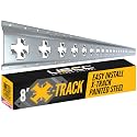US Cargo Control X Track Rail, 8 FT Galvanized X-Track Rail for Trailers, Pickup Trucks, Garages, and Sheds - Use with E-Track Straps for Vertical and Horizontal Alignment