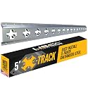US Cargo Control X-Track Rail, 5 Feet Galvanized for Trailers, Pickup Trucks, Garages, and Sheds - Use with E-Track Straps for Vertical and Horizontal Alignment, Silver, Alloy Steel