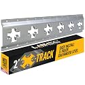 US Cargo Control X Track Rail, 2 FT Galvanized X-Track Rail for Trailers, Pickup Trucks, Garages, and Sheds - Use with E-Track Straps for Vertical and Horizontal Alignment