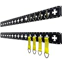 US Cargo Control X Track Tie Down Rail Kit - (2) 5' XTrack Rails, (4) Rope Tie Offs, (4) O-Ring Anchors, (4) End Caps - X Track Kit for Trailers, Vans, Garages, and Sheds
