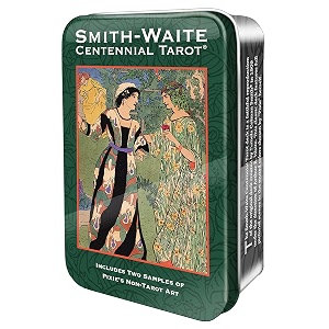 us games adults smith-waite tarot deck in a tin card game