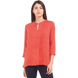 US Polo Association Womens Bow Front Top