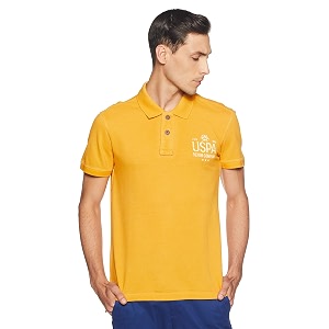 US Polo Mens Solid Regular Fit T-Shirt