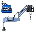 US Stock M3-M16 Electric Tapping Machine Tapper Universal Tapping Arm with 375rpm 1200mm Flexible Arm Tapping Machine included 9pcs ANSI Standard Collets