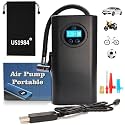 Cordless Tyre Inflator for Cars &amp; Bikes, Rechargeable, Digital Tire Pressure, Auto Shut Off, Smart and Portable Air Compressor, Up to 150 Psi Air Pump for Car Tire, Cycle, Balls, Inflatables