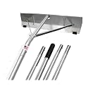 USA-Made Snow Roof Rake with Shingle Saver Rollers (20 Foot)