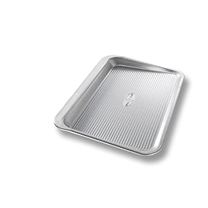 usa pan bakeware aluminized steel cookie scoop pan small 14 x 9375 inch
