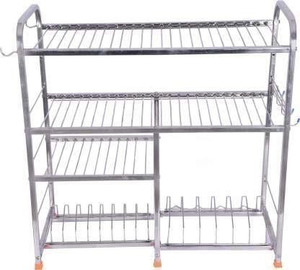 USAENTERPRISES Utensil Kitchen Rack Steel Dish Rack