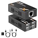 164ft/50m USB Extender Over Ethernet Cat6/7, 4-Port USB2.0 Extender Kit
