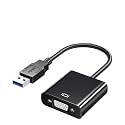 USB 3.0 to Vga Converter hd Cable 1080p Play and Plug Multi-System USB to Vga Adapter Black