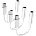 USB C to 3.5mm Headphone Jack Adapter for iPhone17/ iPhone 16/16 Pro/15/15 Pro/Pro Max/Plus, Type C Aux Audio Dongle Cable Cord Compatible with iPad, Samsung Galaxy S23/S23/S22/S21, MacBook（3 Pack）