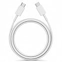 HANYCONY USB C to C 45w PD 3.0 Fast Charging Cable for Compatible with Samsung Galaxy Z Fold6 Z Flip6 Z Flip – (4400mAh/4000mAh Support) | Original Charging Speed (White)