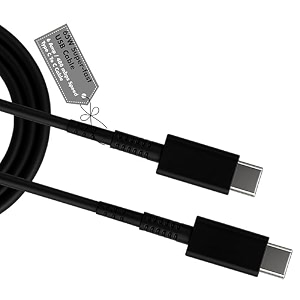hanycony 25w usb c to c fast charging cable 33ft compatible with samsung galaxy s23 s22 s21 fe s20 a54 a34 a14 a15 m14 m34 f15 f14 z series  original pd rapid charging white