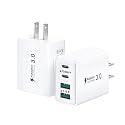 USB C Charger Block, 2-Pack 40W USBC Wall Charger Plug 4 Ports Dual PD Power Adapter +QC 3.0 Fast Charging Brick Multiport Type C Cubes Box for iPhone 16 15 14 13 12 11 Pro Max Plus, iPad, Samsung