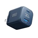 USB C Charger, INIU 30W PD QC 3.0 Dual Port Type C Charger Fast Charging Block, USB C Wall Charger with Foldable Plug for iPhone 16 15 14 Pro Max Samsung S22 S21 Note 20 iPad Pro Google AirPods, Blue