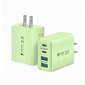 USB C Charging Block, 2-Pack 40W 4-Ports Type C Fast Charger Block Dual PD Power Adapter +QC 3.0 Multi USB Plug Double USBC Charer Cubes Box for iPhone 16 15 14 13 12 11 Pro Max Plus, iPad, Samsung