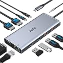 USB C Docking Station Dual Monitor for HP,Laptop Docking Station 3 Monitors