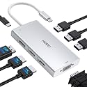 USB C Docking Station Dual Monitor for HP,Laptop Docking Station 3 Monitors