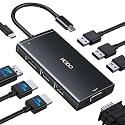 USB C Docking Station Dual Monitor for HP,Laptop Docking Station 3 Monitors