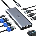 USB C Docking Station Dual Monitor for HP,Laptop Docking Station 3 Monitors