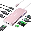 USB C Hub HDMI, ABIWAZY 9 in 1 Mac Adapter for MacBook Pro/Air